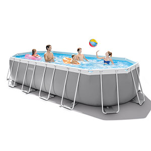 Ovale Metallrahmen Pools